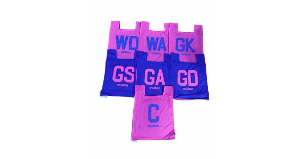 Multen Pink Molten Net Ball BIBS (PINK / ROYAL)