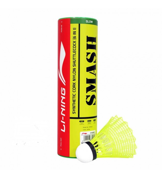 Li-Ning Nylon Badminton Shuttlecocks Slow - Smash