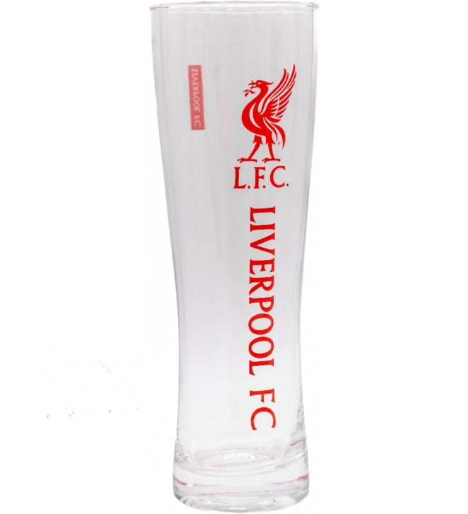 Liverpool FC Wordmark Slim Pint Glass with Dweppintsliv