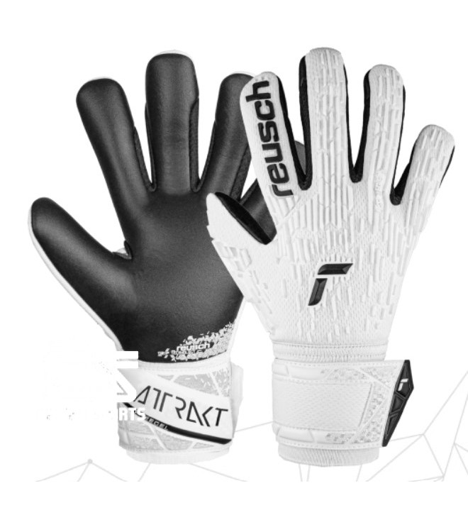 Gants De Gardien Reusch Attrakt Freegel Infinity – Latex Grip Infinity, Coupe Negative, Technologie Freegel, Noir Total