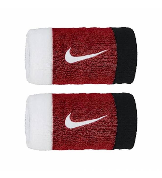 Swoosh Doublewide Wristband Nike Tricolour Swoosh Doublewide Wristband Nike Tricolour