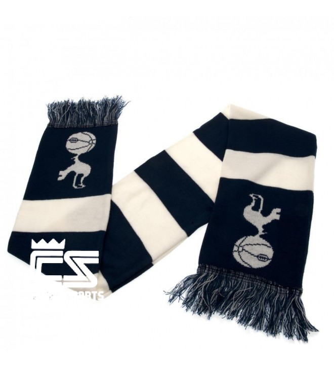Tottenham Hotspur FC Vertigo Crest Scarf – Official Licensed Soccer Merchandise (4.5 Ft)