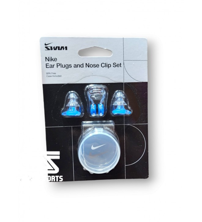 Nike Swim Ear Plugs and Nose Clip Set Blue